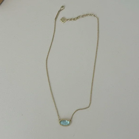 Kendra Scott Gold Necklace with Blue Pendant - Picture 2 of 2